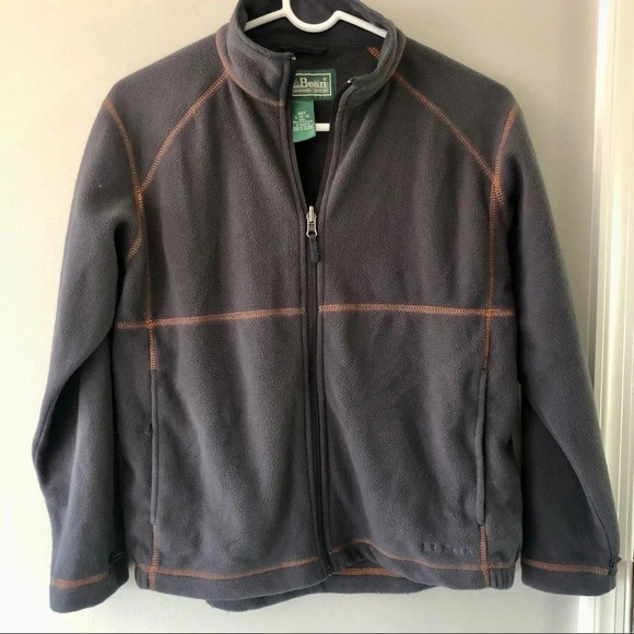 L.L. Bean Kids Unisex Full Zip Fleece Coat Jacket Size Large - Picture 1 of 4
